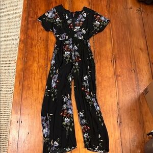 American Eagle Outfitters Black Floral Maxi Dress